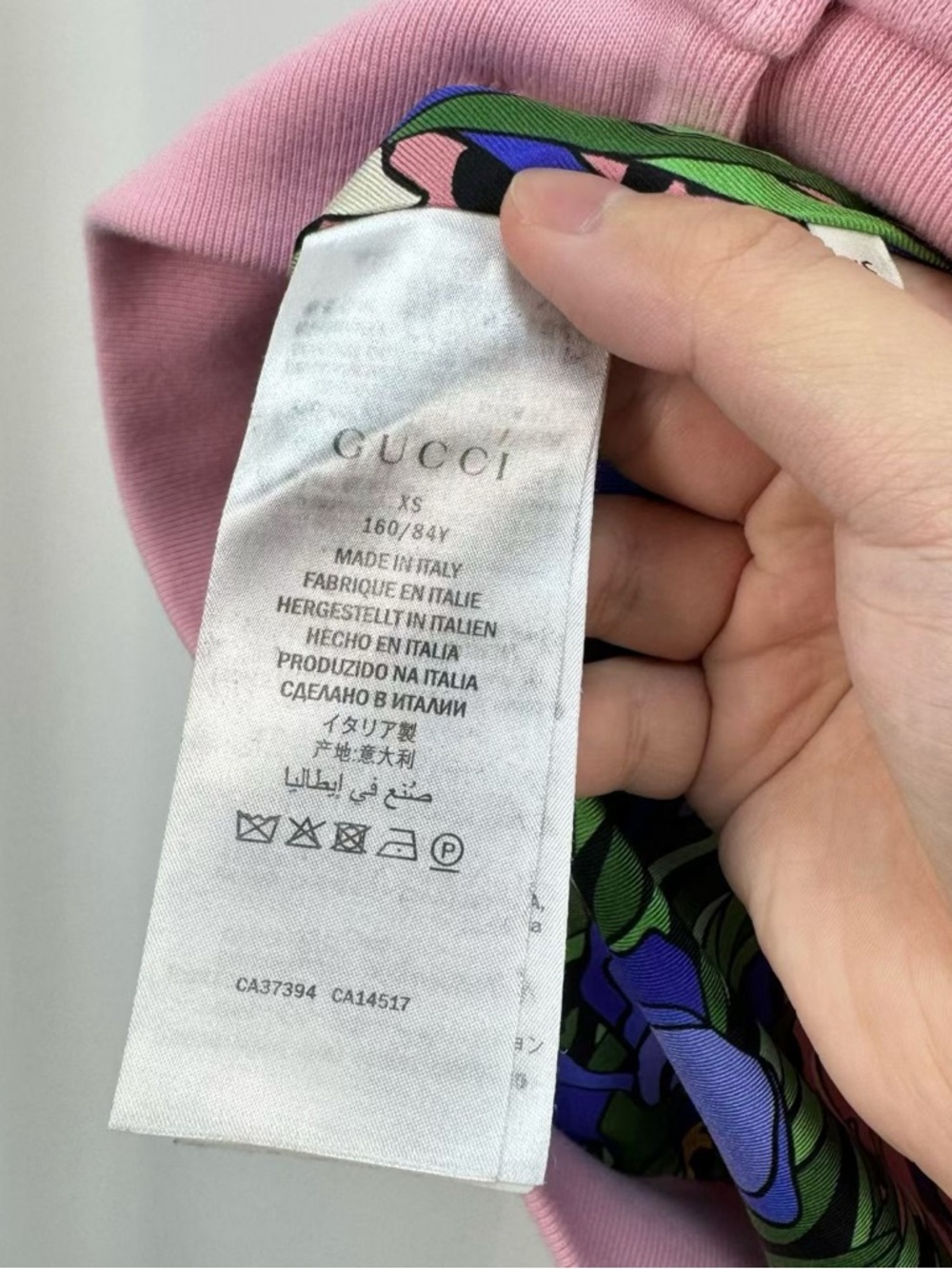 🚩steal Gucci Pastel Pink Hooded Button-Up Sweatshirt with Tennis Embroidery - Picture 6 of 6